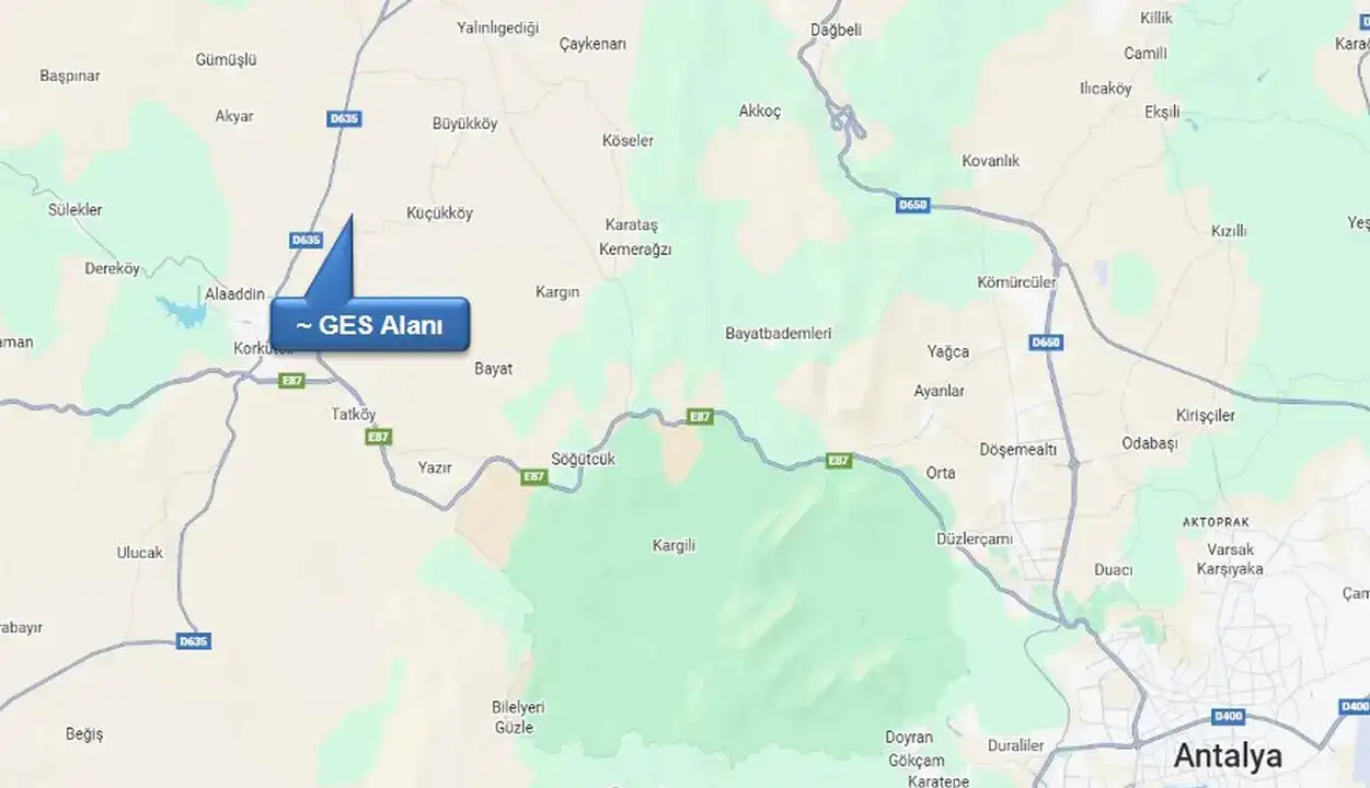 Korkuteli’nde 38,45 Hektarlık Alanda GES 2